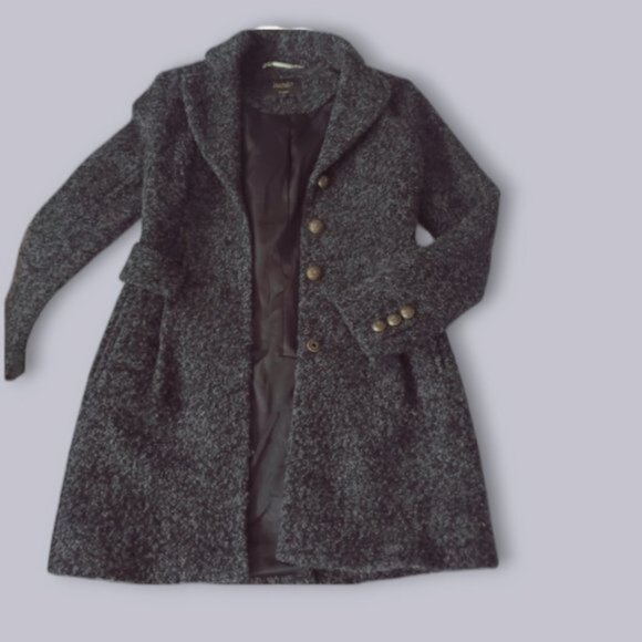 Shelli Segal- Laundry- Black/Grey Heather Peacoat- New - Picture 9 of 9